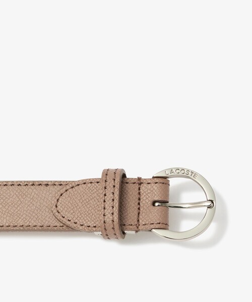 LACOSTE（ラコステ）の「サフィアーノエンボスレザーベルト（ベルト・レディース・ブラック/ベージュ/シルバー/ブロンズ・FREE）」の9枚目の写真