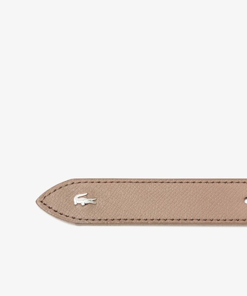 LACOSTE（ラコステ）の「サフィアーノエンボスレザーベルト（ベルト・レディース・ブラック/ベージュ/シルバー/ブロンズ・FREE）」の10枚目の写真