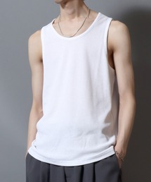 ANPAS（アンパス）の「Waffle-Knit Tank Top / ワッフルタンクトップ 無地 メンズ カットソー（タンクトップ）」