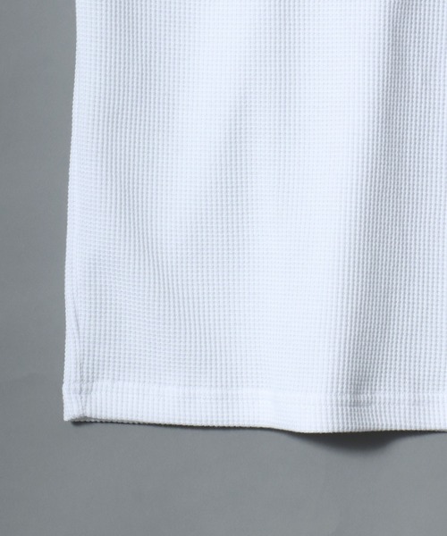 ANPAS（アンパス）の「Waffle-Knit Tank Top / ワッフルタンクトップ 無地 メンズ カットソー（タンクトップ・メンズ・ホワイト/ブラック・S/M/L）」の16枚目の写真