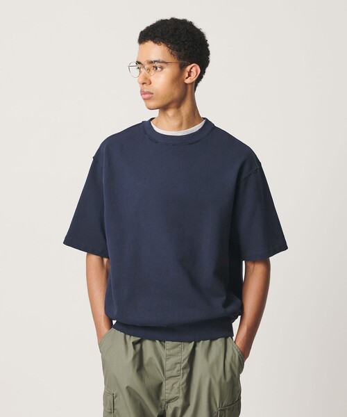 BEAUTY&YOUTH UNITED ARROWS(ビューティーアンドユースユナイテッドアローズ)の「クラッシュ ショートスリーブ スウェット(Tシャツ/カットソー・メンズ・ネイビー/ケリーグリーン/ホワイト・M/XL/S/L)」の9枚目の写真