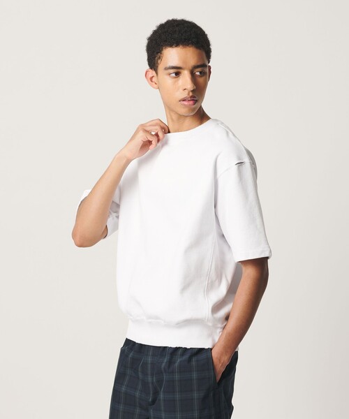 BEAUTY&YOUTH UNITED ARROWS(ビューティーアンドユースユナイテッドアローズ)の「クラッシュ ショートスリーブ スウェット(Tシャツ/カットソー・メンズ・ネイビー/ケリーグリーン/ホワイト・M/XL/S/L)」の12枚目の写真