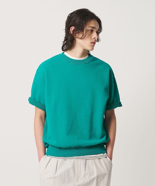BEAUTY&YOUTH UNITED ARROWS(ビューティーアンドユースユナイテッドアローズ)の「クラッシュ ショートスリーブ スウェット(Tシャツ/カットソー・メンズ・ネイビー/ケリーグリーン/ホワイト・M/XL/S/L)」の14枚目の写真