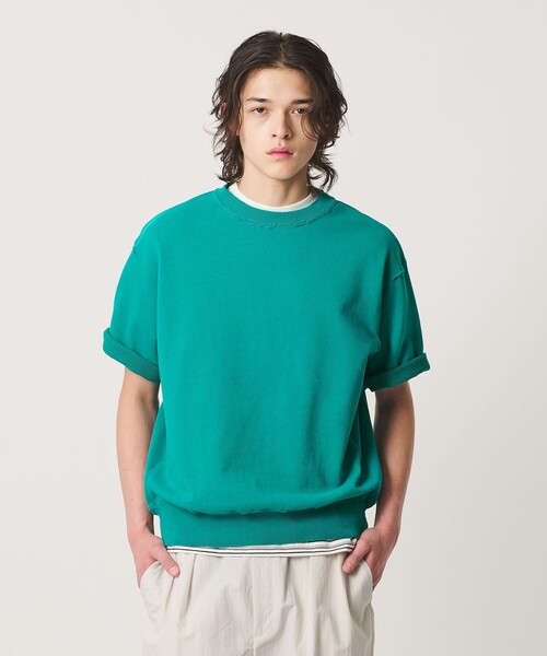 BEAUTY&YOUTH UNITED ARROWS(ビューティーアンドユースユナイテッドアローズ)の「クラッシュ ショートスリーブ スウェット(Tシャツ/カットソー・メンズ・ネイビー/ケリーグリーン/ホワイト・M/XL/S/L)」の15枚目の写真