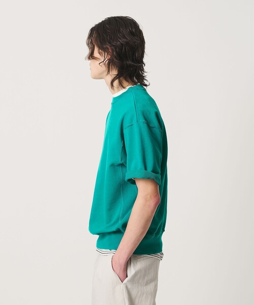 BEAUTY&YOUTH UNITED ARROWS(ビューティーアンドユースユナイテッドアローズ)の「クラッシュ ショートスリーブ スウェット(Tシャツ/カットソー・メンズ・ネイビー/ケリーグリーン/ホワイト・M/XL/S/L)」の16枚目の写真