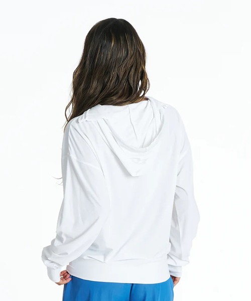 ROXY(ロキシー)の「ROXY/ロキシー 水着 ラッシュガード ジップアップ パーカー DRYWELL HOODIE RLY262014 UT(パーカー・レディース・ブラック/ホワイト・L/M)」の4枚目の写真