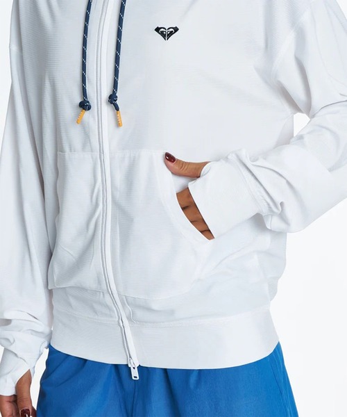 ROXY(ロキシー)の「ROXY/ロキシー 水着 ラッシュガード ジップアップ パーカー DRYWELL HOODIE RLY262014 UT(パーカー・レディース・ブラック/ホワイト・L/M)」の9枚目の写真