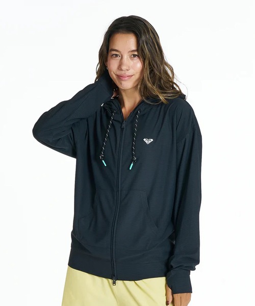 ROXY(ロキシー)の「ROXY/ロキシー 水着 ラッシュガード ジップアップ パーカー DRYWELL HOODIE RLY262014 UT(パーカー・レディース・ブラック/ホワイト・L/M)」の13枚目の写真