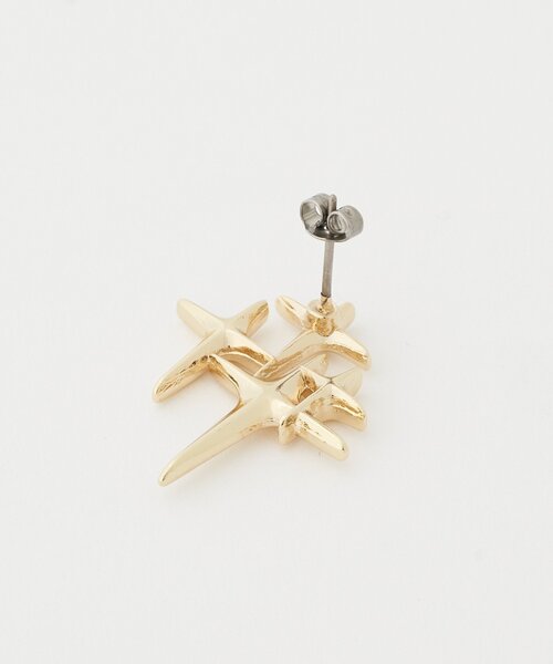 CIAOPANIC(チャオパニック)の「ダイヤデザインピアス(ピアス(両耳用)・レディース・シルバー/ゴールド・ONE SIZE)」の5枚目の写真