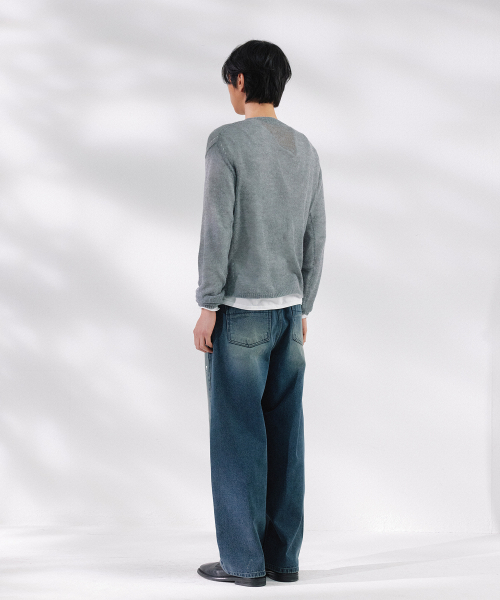 NONBLANK(ノンブランク)の「ワイドカーブデニムパンツ_BLUE(その他パンツ・メンズ・ブルー・MEDIUM/LARGE/X-LARGE)」の12枚目の写真