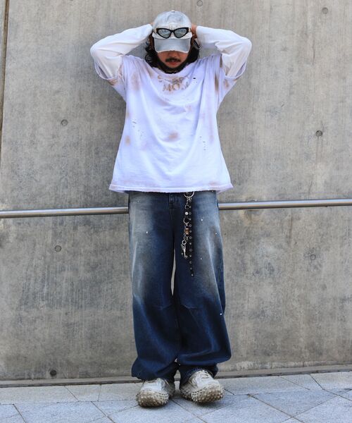 NONBLANK(ノンブランク)の「ワイドカーブデニムパンツ_BLUE(その他パンツ・メンズ・ブルー・MEDIUM/LARGE/X-LARGE)」の13枚目の写真