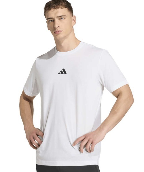 adidas(アディダス)の「アディダス adidas クライマクール テック トレーニング グラフィック Tシャツ(Tシャツ/カットソー・メンズ・ホワイト/ブラック・S/M/L/LL/3L)」の4枚目の写真