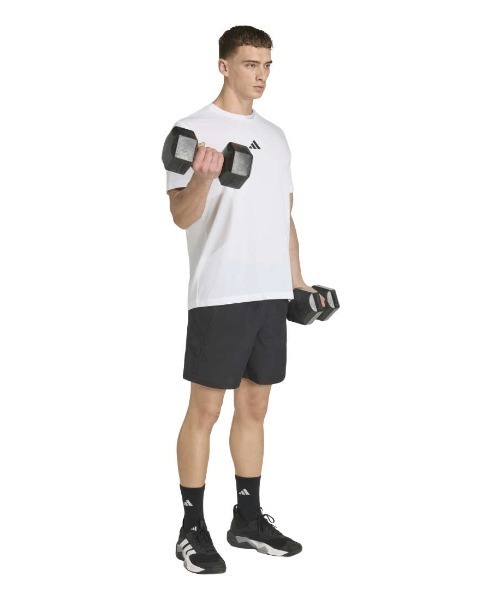 adidas(アディダス)の「アディダス adidas クライマクール テック トレーニング グラフィック Tシャツ(Tシャツ/カットソー・メンズ・ホワイト/ブラック・S/M/L/LL/3L)」の5枚目の写真