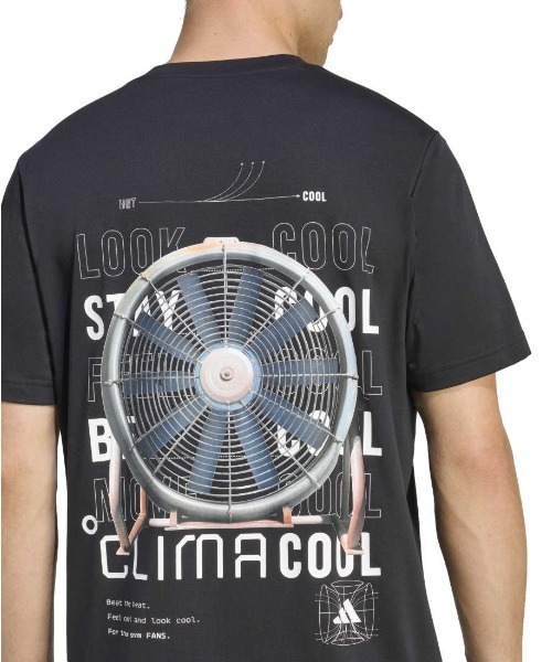 adidas(アディダス)の「アディダス adidas クライマクール テック トレーニング グラフィック Tシャツ(Tシャツ/カットソー・メンズ・ホワイト/ブラック・S/M/L/LL/3L)」の11枚目の写真