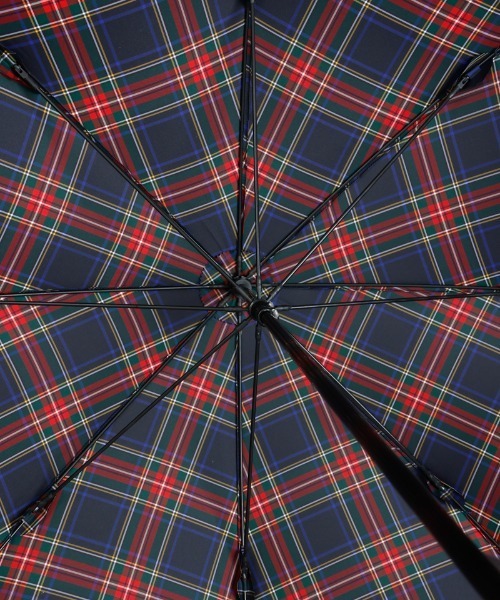 Aquascutum(アクアスキュータム)の「【 Aquascutum(アクアスキュータム)】先染めチェック雨傘(長傘)(長傘・レディース・ベージュ/ライトグレー/レッド/ネイビー/ライトベージュ/サックスブルー・FREE)」の8枚目の写真