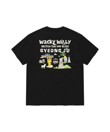 キキトラベルシリーズレースTシャツブラック