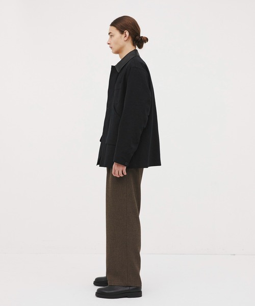 CITY TOKYO(シティトウキョウ)の「【CITY TOKYO/シティートーキョー】Mix herringbone ワイドパンツ(スラックス・メンズ・ダークグレー/ブラウン・2/1)」の15枚目の写真