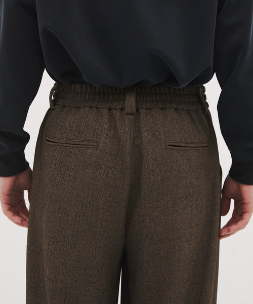 CITY TOKYO(シティトウキョウ)の「【CITY TOKYO/シティートーキョー】Mix herringbone ワイドパンツ(スラックス・メンズ・ダークグレー/ブラウン・2/1)」の20枚目の写真