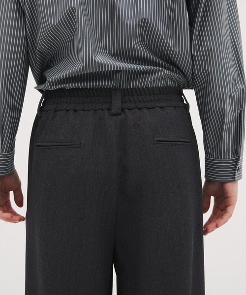 CITY TOKYO(シティトウキョウ)の「【CITY TOKYO/シティートーキョー】Mix herringbone ワイドパンツ(スラックス・メンズ・ダークグレー/ブラウン・2/1)」の8枚目の写真