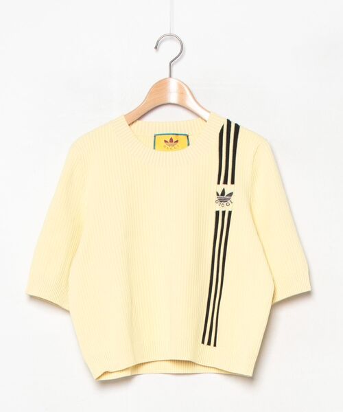 セール/ブランド古着】半袖ニット【adidasコラボ】（ニット/セーター 