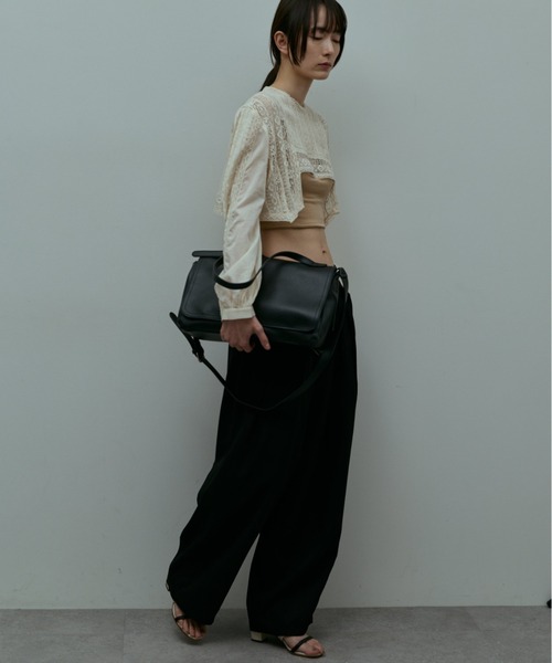 flaeu（フラユ）の「Utility Messenger Bag（ショルダーバッグ・レディース・ブラック/ブラウン・FREE）」の10枚目の写真
