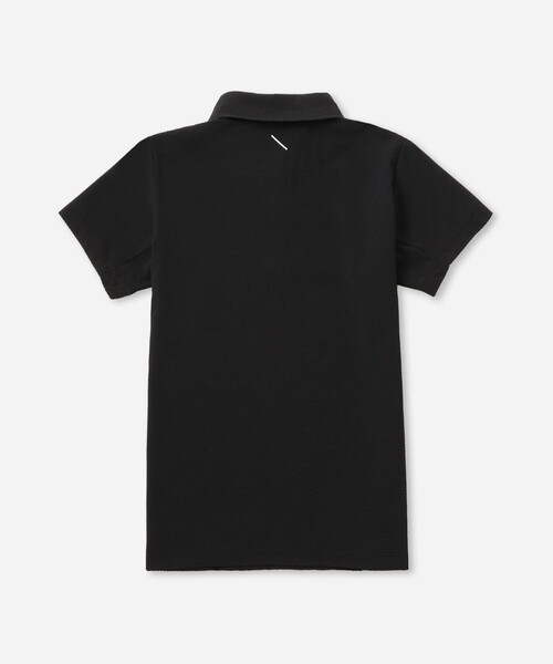Saturdays Golf(サタデーズゴルフ)の「Seersucker HS Shirt | WOMEN(ポロシャツ・レディース・ブラック/ブルー・L/M/S)」の3枚目の写真