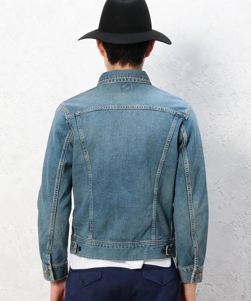 green label relaxing（グリーンレーベルリラクシング）の「別注 [リー] BC LEE GLRDNM G-ジャケット◆（デニムジャケット・メンズ・ライトブルー・MEDIUM/LARGE/SMALL）」の2枚目の写真