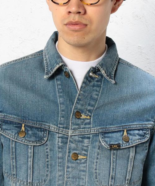 green label relaxing（グリーンレーベルリラクシング）の「別注 [リー] BC LEE GLRDNM G-ジャケット◆（デニムジャケット・メンズ・ライトブルー・MEDIUM/LARGE/SMALL）」の7枚目の写真