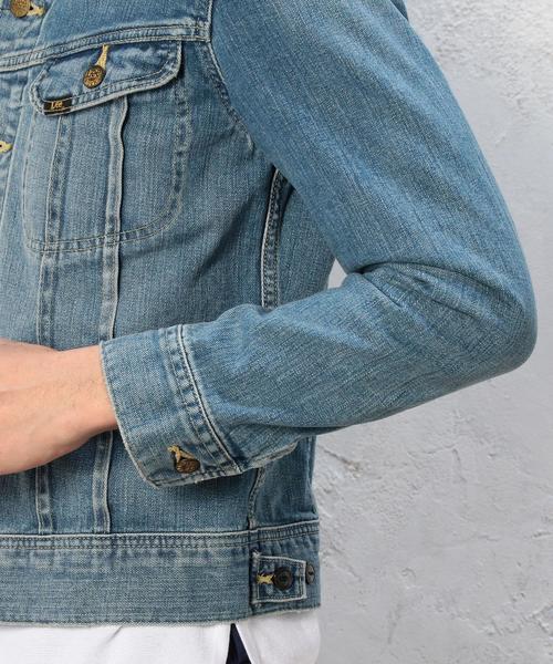 green label relaxing（グリーンレーベルリラクシング）の「別注 [リー] BC LEE GLRDNM G-ジャケット◆（デニムジャケット・メンズ・ライトブルー・MEDIUM/LARGE/SMALL）」の8枚目の写真