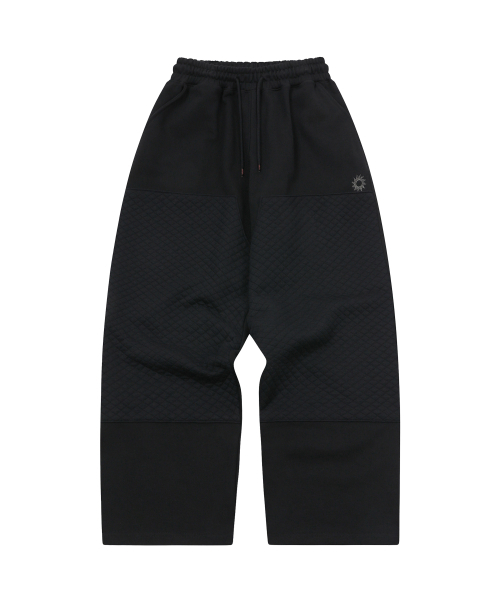 S'EST(エスイーエスティー)の「Quilt Carpenter Sweatpants Black(スウェットパンツ・メンズ・ブラック・SMALL/MEDIUM)」の1枚目の写真