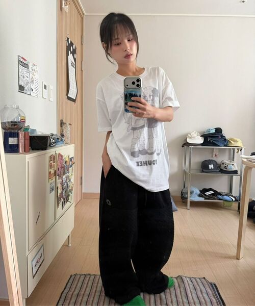 S'EST(エスイーエスティー)の「Quilt Carpenter Sweatpants Black(スウェットパンツ・メンズ・ブラック・SMALL/MEDIUM)」の3枚目の写真