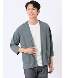 m.f.editorial（エムエフエディトリアル）の「【2枚セット インナー付き アンサンブル】カウラ/Kaule 半端袖 カーディガン & 半袖 Tシャツ（アンサンブル）」