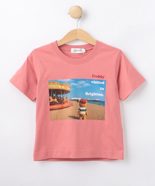 Dessin(デッサン)の「【洗える】オーガニックコットン フォトTシャツ(Tシャツ/カットソー・キッズ・ピンク系/ホワイト・14/12/10)」の3枚目の写真
