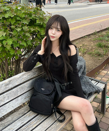 Signature Logo Mini Backpack [Black]