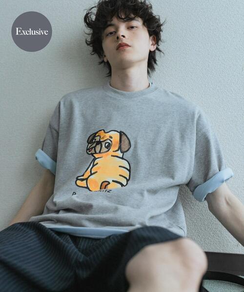 SENSE OF PLACE by URBAN RESEARCH(センスオブプレイスバイアーバンリサーチ)の「『別注』Ben Lenovitz×SENSE OF PLACE SHORT-SLEEVE T-SHIRTS(Tシャツ/カットソー・メンズ・ブラック系その他/グレー/ブラック/ホワイト・LARGE/MEDIUM)」の4枚目の写真