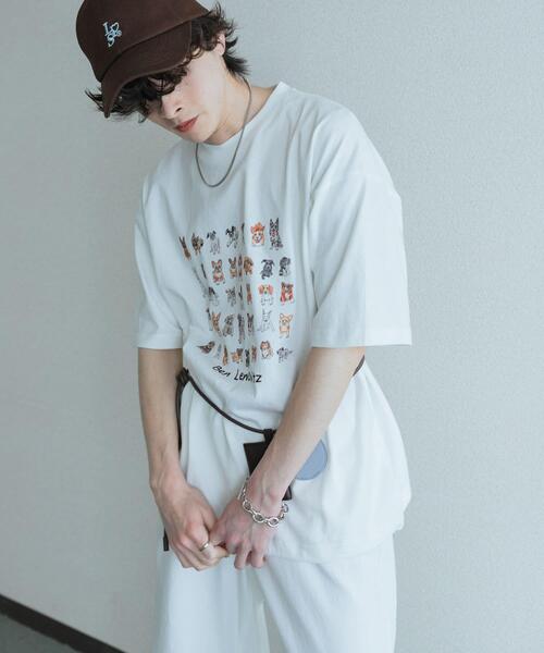 SENSE OF PLACE by URBAN RESEARCH(センスオブプレイスバイアーバンリサーチ)の「『別注』Ben Lenovitz×SENSE OF PLACE SHORT-SLEEVE T-SHIRTS(Tシャツ/カットソー・メンズ・ブラック系その他/グレー/ブラック/ホワイト・LARGE/MEDIUM)」の5枚目の写真