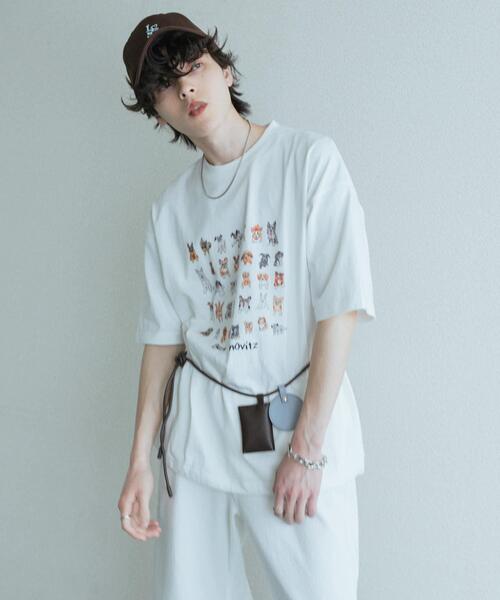 SENSE OF PLACE by URBAN RESEARCH(センスオブプレイスバイアーバンリサーチ)の「『別注』Ben Lenovitz×SENSE OF PLACE SHORT-SLEEVE T-SHIRTS(Tシャツ/カットソー・メンズ・ブラック系その他/グレー/ブラック/ホワイト・LARGE/MEDIUM)」の6枚目の写真