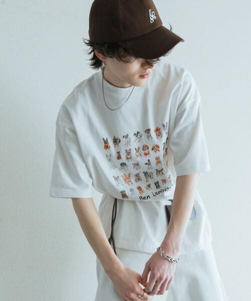 SENSE OF PLACE by URBAN RESEARCH(センスオブプレイスバイアーバンリサーチ)の「『別注』Ben Lenovitz×SENSE OF PLACE SHORT-SLEEVE T-SHIRTS(Tシャツ/カットソー・メンズ・ブラック系その他/グレー/ブラック/ホワイト・LARGE/MEDIUM)」の7枚目の写真