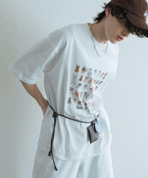 SENSE OF PLACE by URBAN RESEARCH(センスオブプレイスバイアーバンリサーチ)の「『別注』Ben Lenovitz×SENSE OF PLACE SHORT-SLEEVE T-SHIRTS(Tシャツ/カットソー・メンズ・ブラック系その他/グレー/ブラック/ホワイト・LARGE/MEDIUM)」の8枚目の写真
