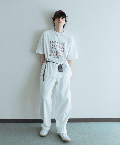 SENSE OF PLACE by URBAN RESEARCH(センスオブプレイスバイアーバンリサーチ)の「『別注』Ben Lenovitz×SENSE OF PLACE SHORT-SLEEVE T-SHIRTS(Tシャツ/カットソー・メンズ・ブラック系その他/グレー/ブラック/ホワイト・LARGE/MEDIUM)」の9枚目の写真
