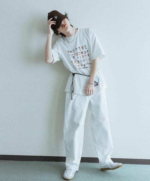 SENSE OF PLACE by URBAN RESEARCH(センスオブプレイスバイアーバンリサーチ)の「『別注』Ben Lenovitz×SENSE OF PLACE SHORT-SLEEVE T-SHIRTS(Tシャツ/カットソー・メンズ・ブラック系その他/グレー/ブラック/ホワイト・LARGE/MEDIUM)」の10枚目の写真
