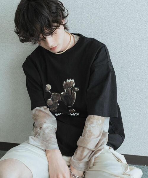 SENSE OF PLACE by URBAN RESEARCH(センスオブプレイスバイアーバンリサーチ)の「『別注』Ben Lenovitz×SENSE OF PLACE SHORT-SLEEVE T-SHIRTS(Tシャツ/カットソー・メンズ・ブラック系その他/グレー/ブラック/ホワイト・LARGE/MEDIUM)」の13枚目の写真