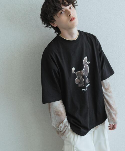 SENSE OF PLACE by URBAN RESEARCH(センスオブプレイスバイアーバンリサーチ)の「『別注』Ben Lenovitz×SENSE OF PLACE SHORT-SLEEVE T-SHIRTS(Tシャツ/カットソー・メンズ・ブラック系その他/グレー/ブラック/ホワイト・LARGE/MEDIUM)」の14枚目の写真
