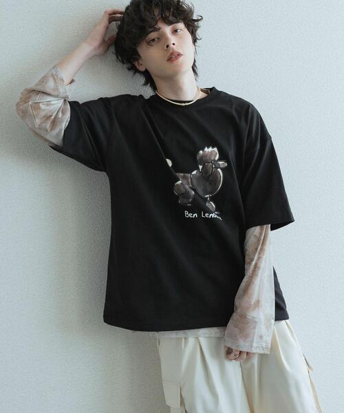 SENSE OF PLACE by URBAN RESEARCH(センスオブプレイスバイアーバンリサーチ)の「『別注』Ben Lenovitz×SENSE OF PLACE SHORT-SLEEVE T-SHIRTS(Tシャツ/カットソー・メンズ・ブラック系その他/グレー/ブラック/ホワイト・LARGE/MEDIUM)」の15枚目の写真