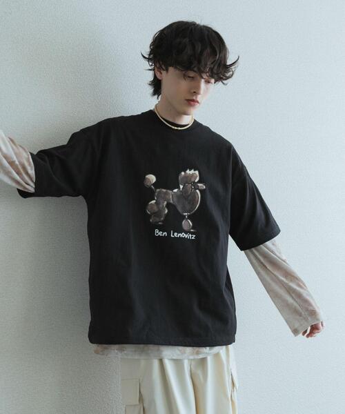 SENSE OF PLACE by URBAN RESEARCH(センスオブプレイスバイアーバンリサーチ)の「『別注』Ben Lenovitz×SENSE OF PLACE SHORT-SLEEVE T-SHIRTS(Tシャツ/カットソー・メンズ・ブラック系その他/グレー/ブラック/ホワイト・LARGE/MEDIUM)」の16枚目の写真