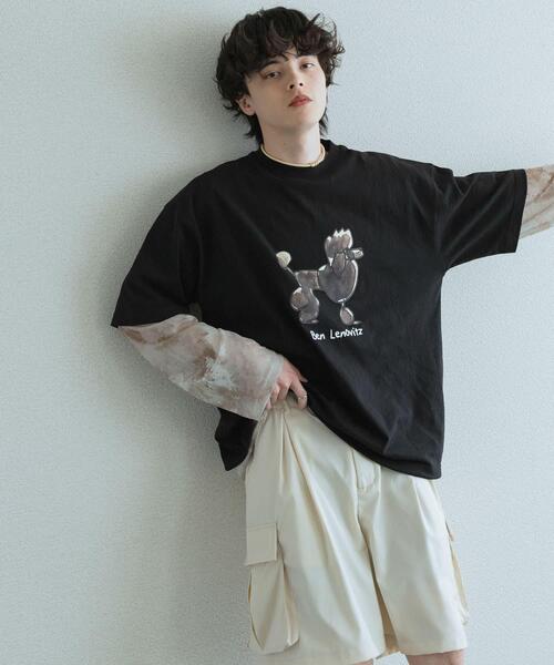 SENSE OF PLACE by URBAN RESEARCH(センスオブプレイスバイアーバンリサーチ)の「『別注』Ben Lenovitz×SENSE OF PLACE SHORT-SLEEVE T-SHIRTS(Tシャツ/カットソー・メンズ・ブラック系その他/グレー/ブラック/ホワイト・LARGE/MEDIUM)」の17枚目の写真