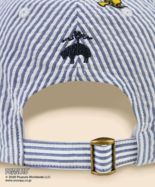 BROOKS BROTHERS(ブルックスブラザーズ)の「Brooks Brothers × PEANUTS シアサッカー ウッドストックエンブロイダリー ベースボールキャップ(キャップ・メンズ・ブルー・ONE SIZE)」の3枚目の写真
