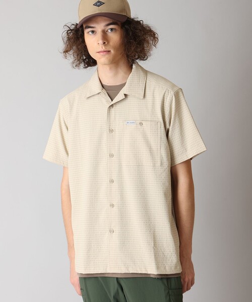 Columbia(コロンビア)の「UVカット Columbia/ ユーティライザー ショートスリーブ キャンプシャツ /コロンビア(シャツ/ブラウス・メンズ・ホワイト/ベージュ/ネイビー/ブルー・M/L/XL/S)」の1枚目の写真
