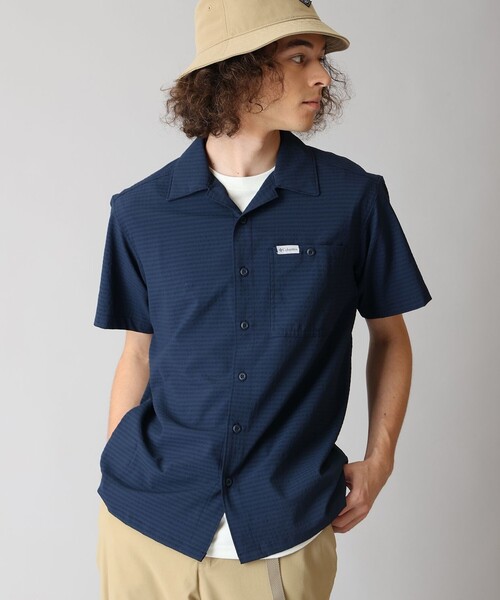 Columbia(コロンビア)の「UVカット Columbia/ ユーティライザー ショートスリーブ キャンプシャツ /コロンビア(シャツ/ブラウス・メンズ・ホワイト/ベージュ/ネイビー/ブルー・M/L/XL/S)」の4枚目の写真