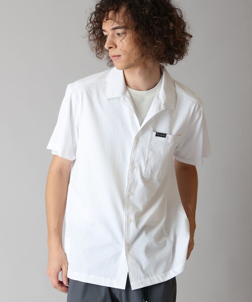 Columbia(コロンビア)の「UVカット Columbia/ ユーティライザー ショートスリーブ キャンプシャツ /コロンビア(シャツ/ブラウス・メンズ・ホワイト/ベージュ/ネイビー/ブルー・M/L/XL/S)」の3枚目の写真